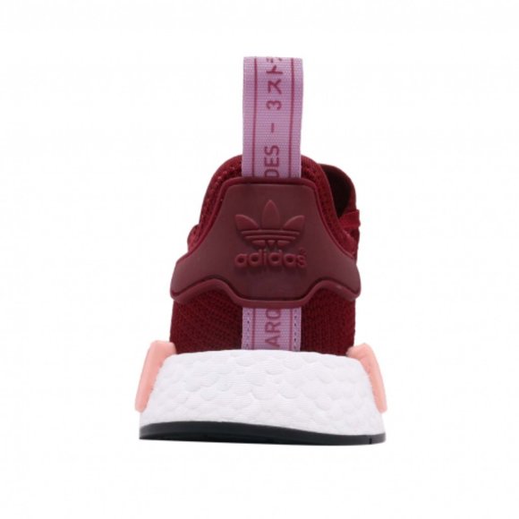 ADIDAS NMD R1 Collegiate Burgundy & Clear Orange - Picture 3 of 3